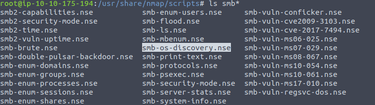 nmap -h