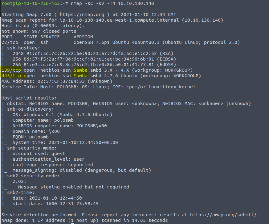 Network Services Room on Tryhackme