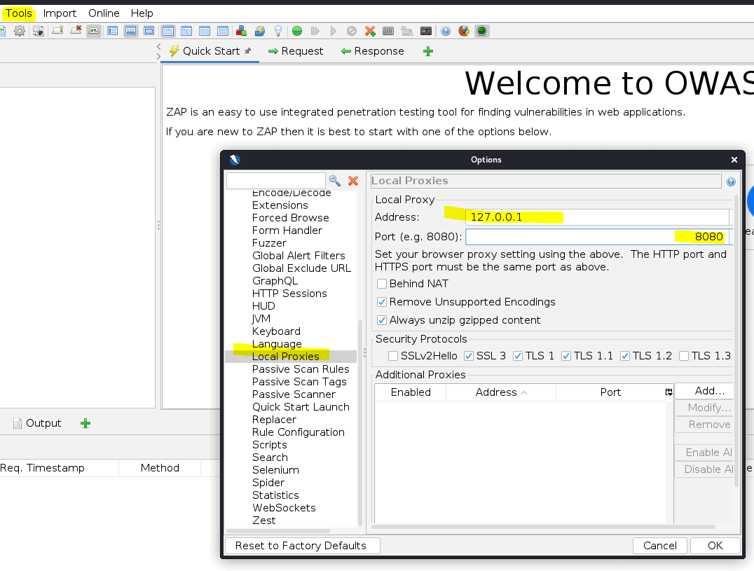 Configure OWASP Zap with Firefox - The Dutch Hacker